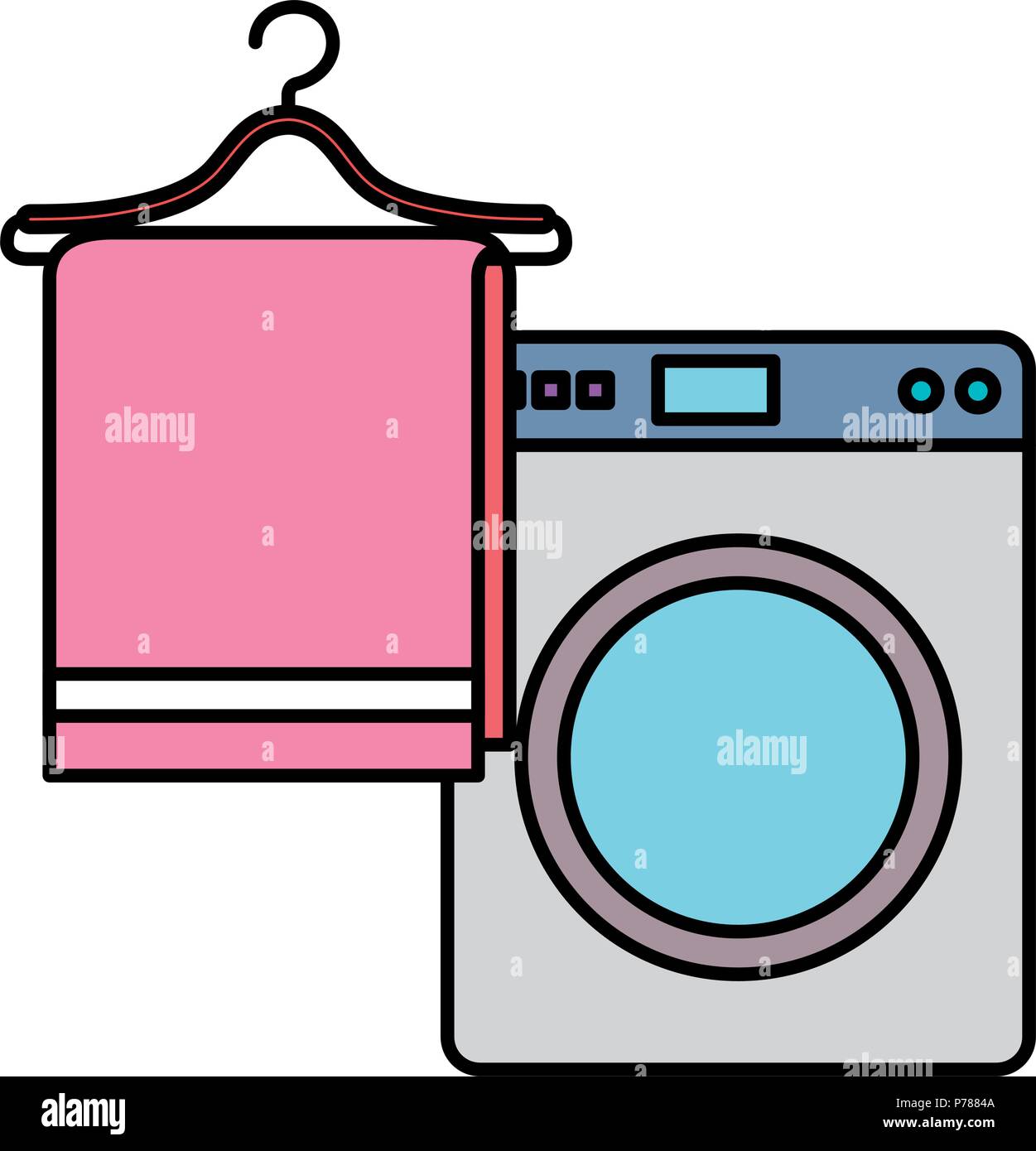 wash machine laundry service Stock Vector Image & Art Alamy