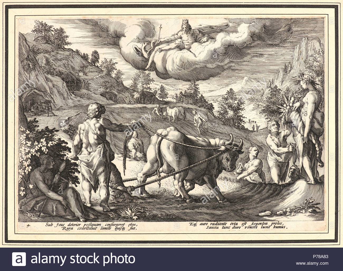 Anonymous after Hendrick Goltzius (Dutch, 1558 - 1617). The Age of Silver, ca. 1589. From Metamorphoses. Engraving on wove paper.