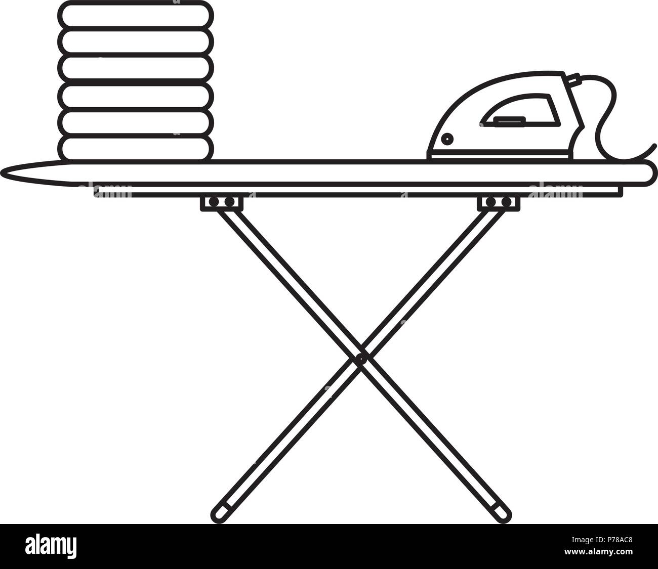 Ironing clothes Black and White Stock Photos & Images Alamy