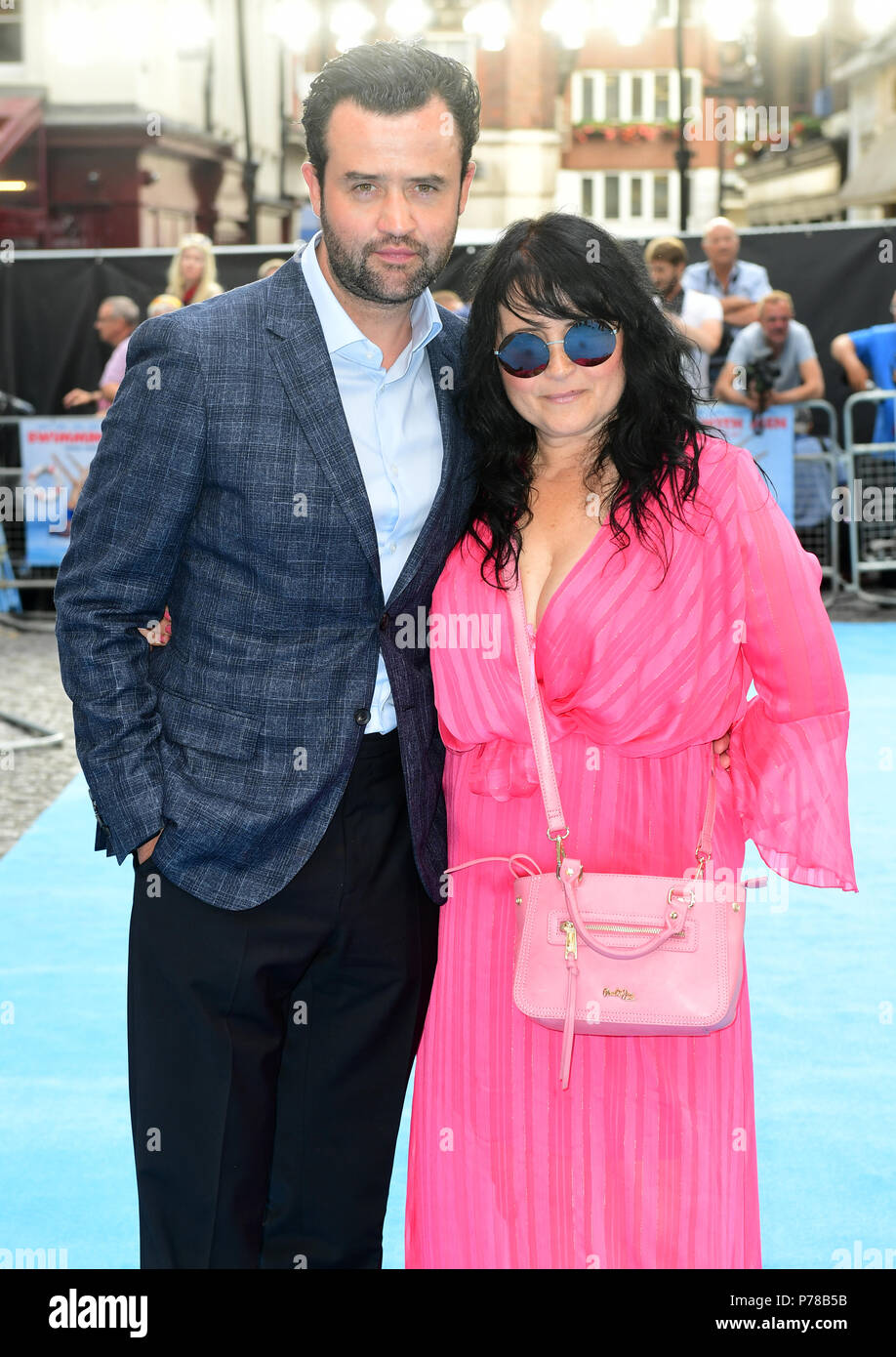 Daniel Mays and Louise Burton attending the Swimming with Men premiere held  at Curzon Mayfair, London Stock Photo - Alamy