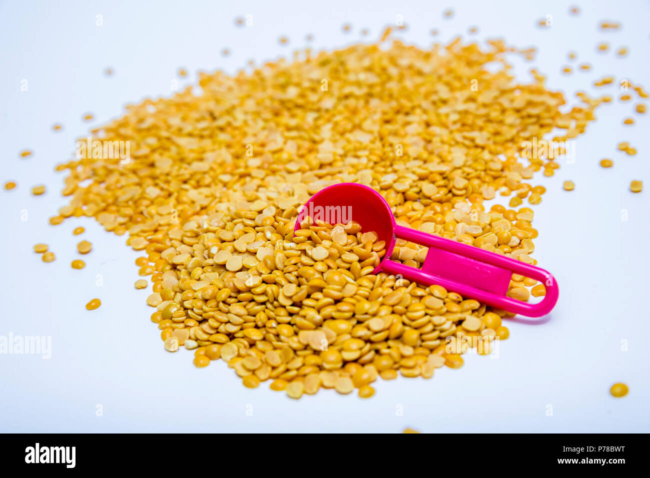 Pigeon pea in white background Stock Photo