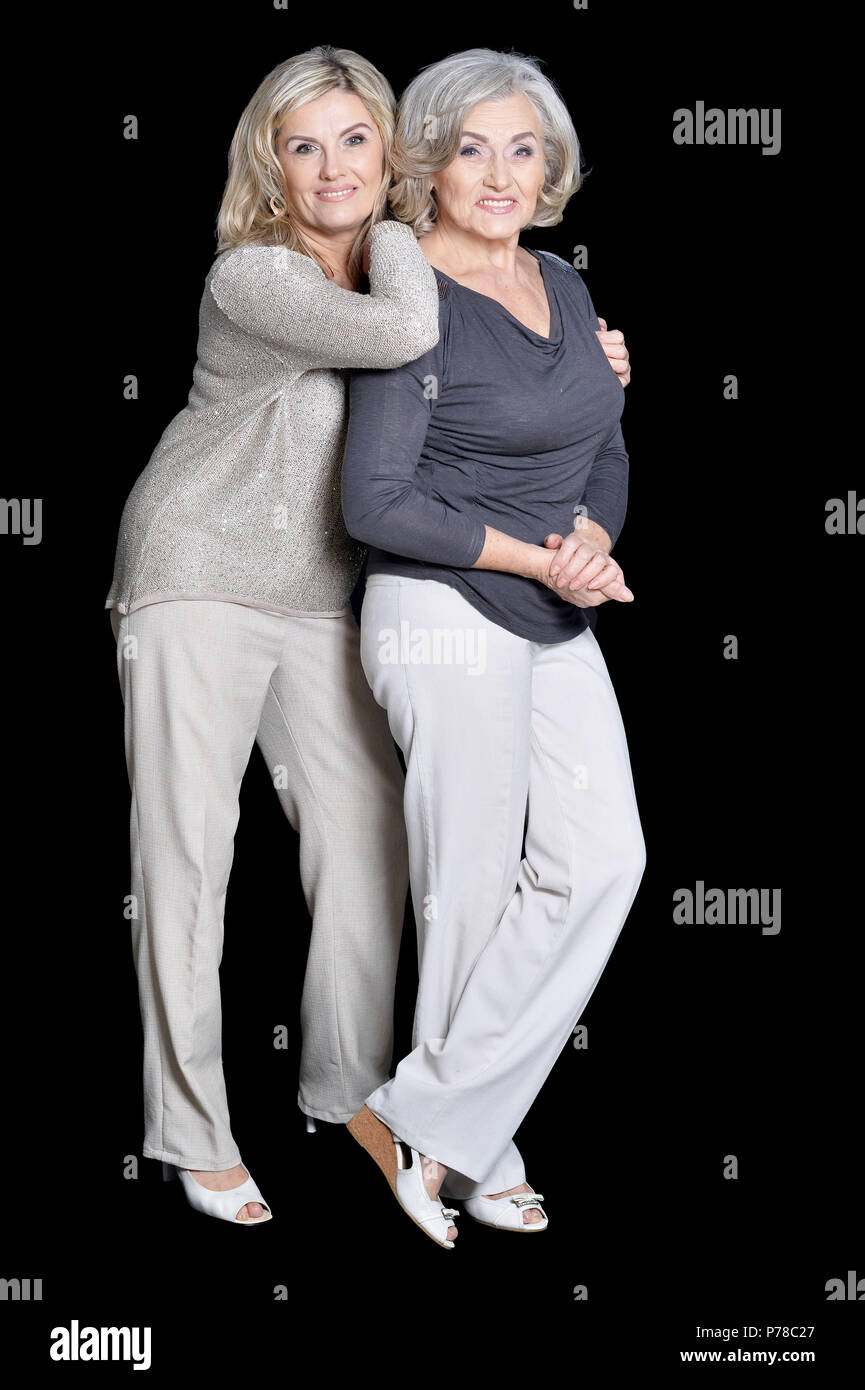 two beautiful senior women Stock Photo - Alamy