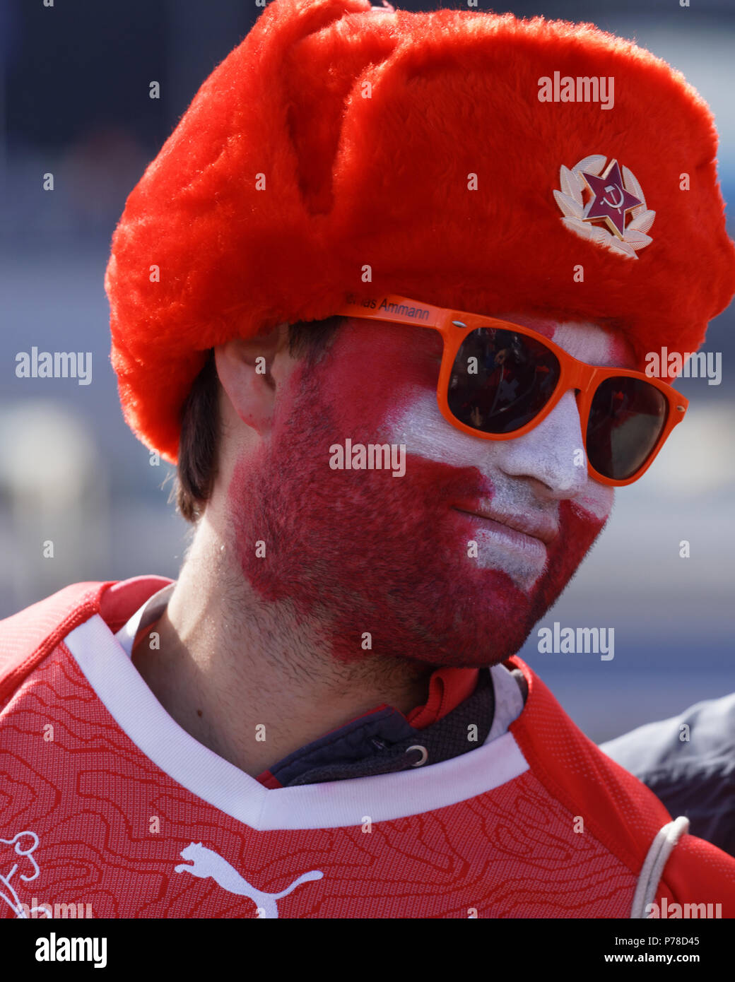 Soccer fan face paint world cup hires stock photography and images Alamy