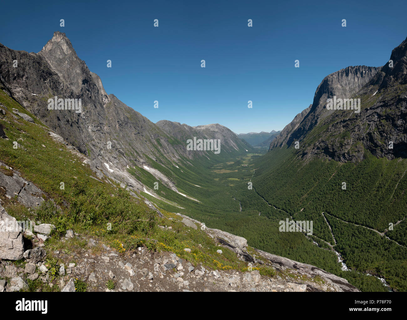 Trollstigen pass, Norway Stock Photo
