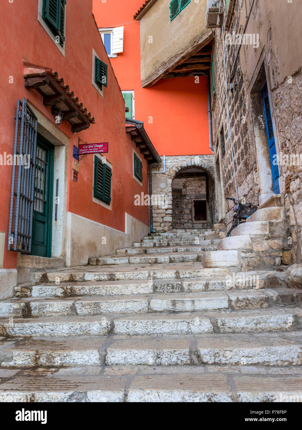 The old town of Rovinj, Istria, Croatia, Europe Stock Photo