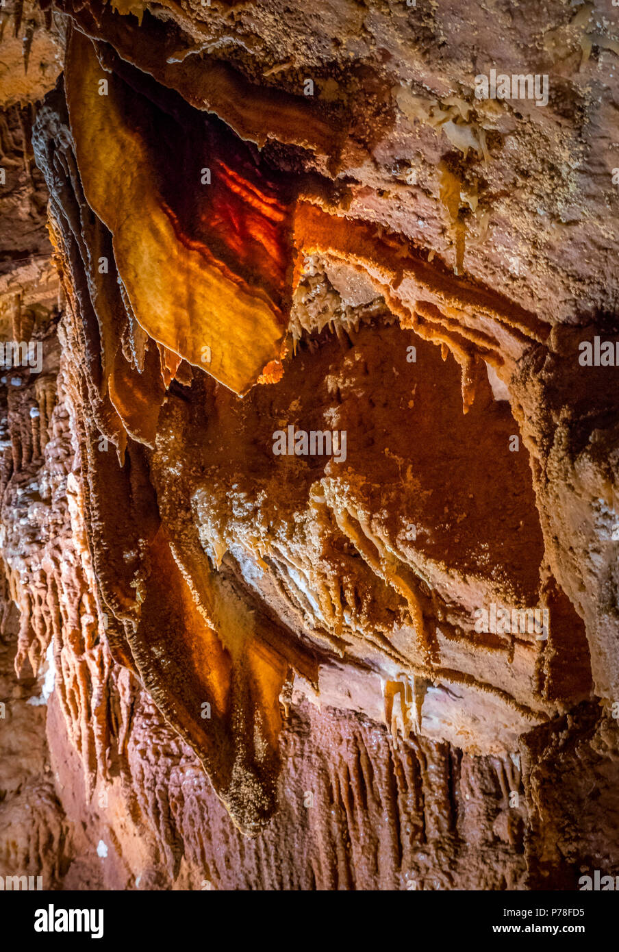 Jama Baredine, stalactite cave, Nova Vas, Porec, Istria, Croatia, Europe Stock Photo