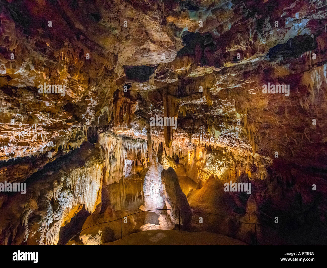 Jama Baredine, stalactite cave, Nova Vas, Porec, Istria, Croatia, Europe Stock Photo