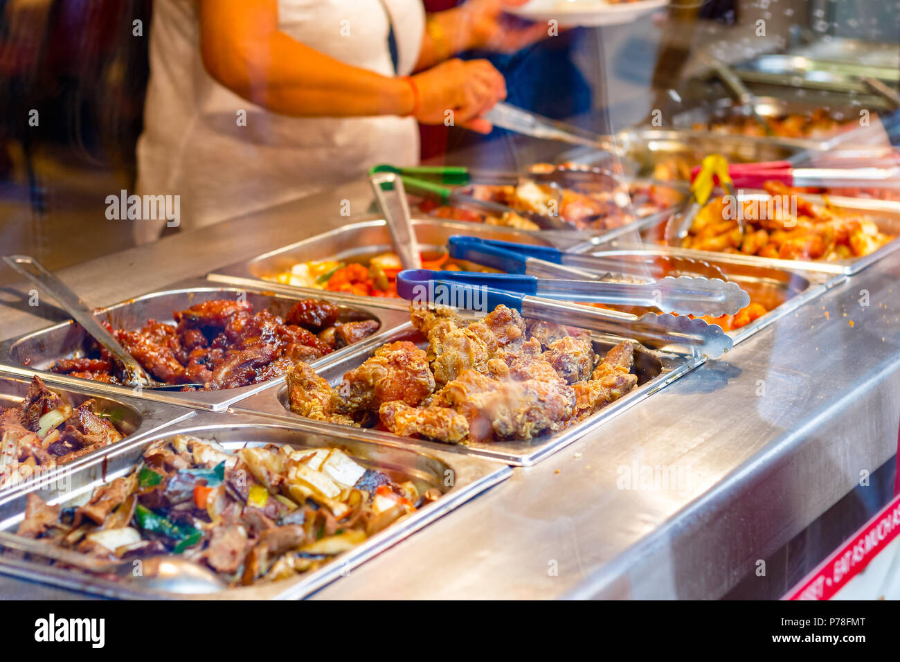 Eat as much as you like Chinese buffet restaurant in London Chinatown Stock Photo