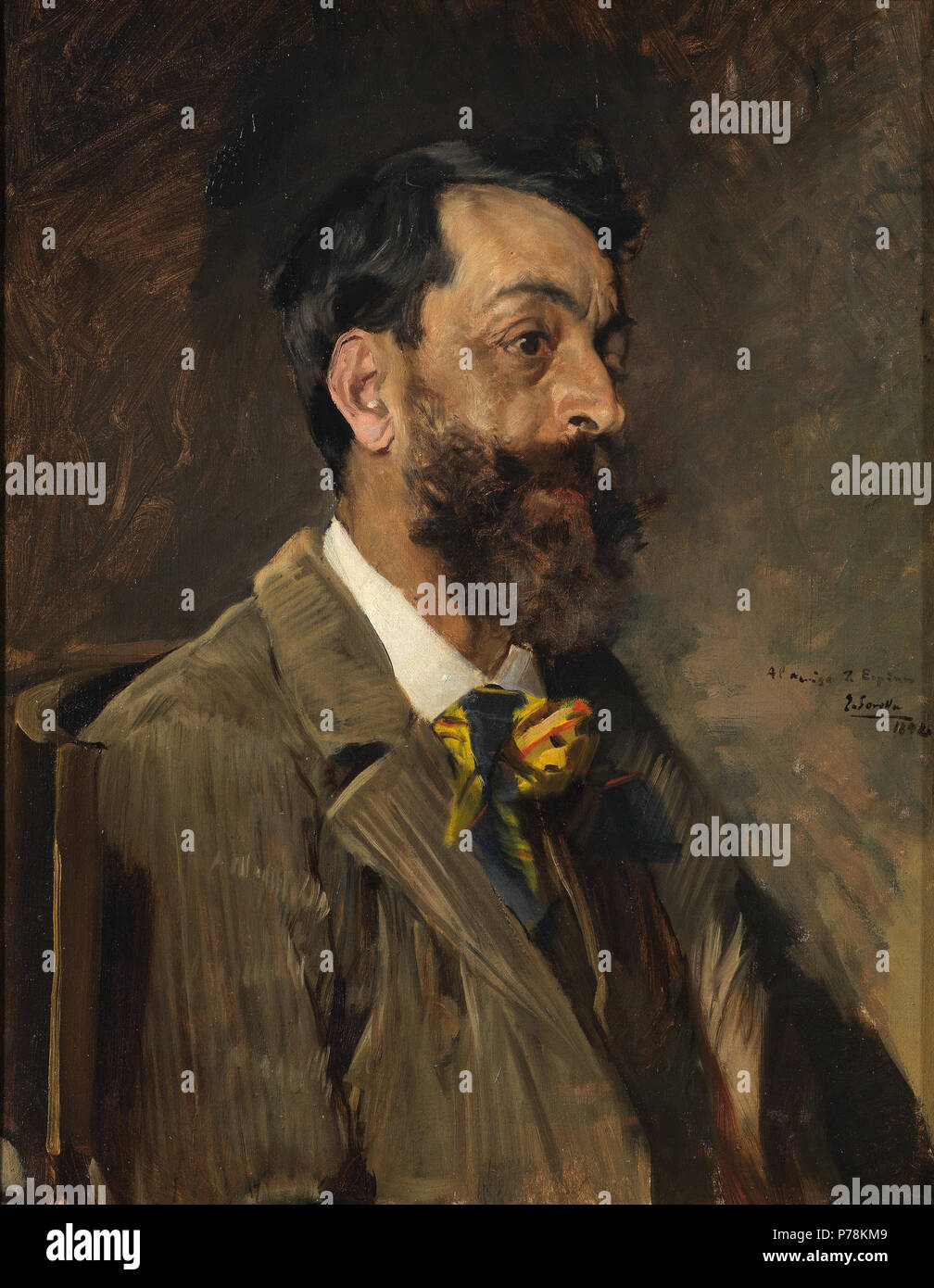 . Español El pintor Juan Espina y Capo . Portrait of Juan Espina y