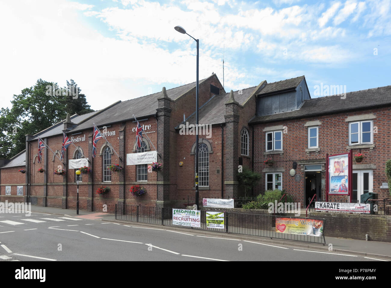 Festival Drayton Centre Market Drayton Shropshire Stock Photo Alamy