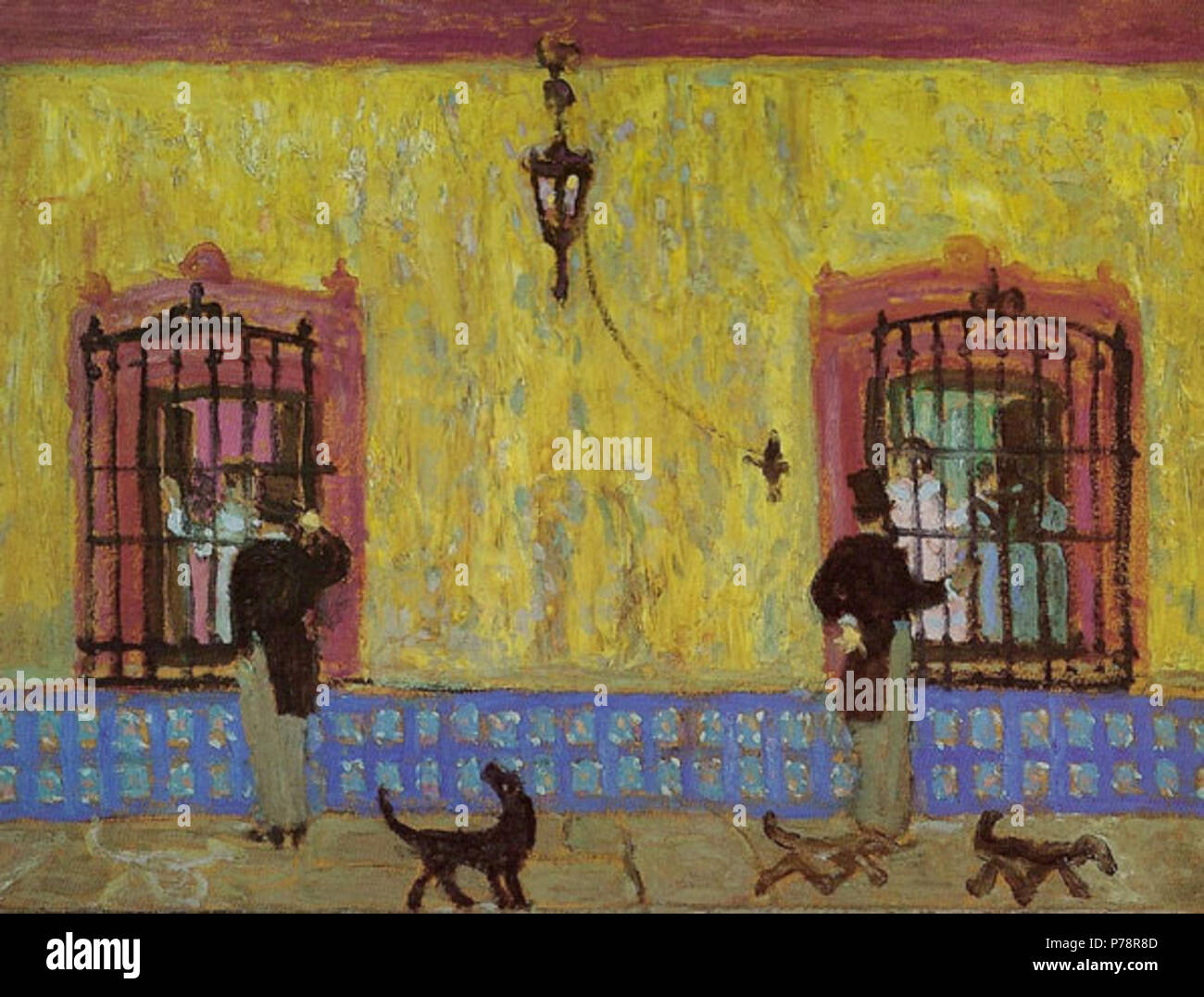 Español: Pelando la pava 1925 3 Pedro Figari - Pelando la pava, 1925 Stock  Photo - Alamy