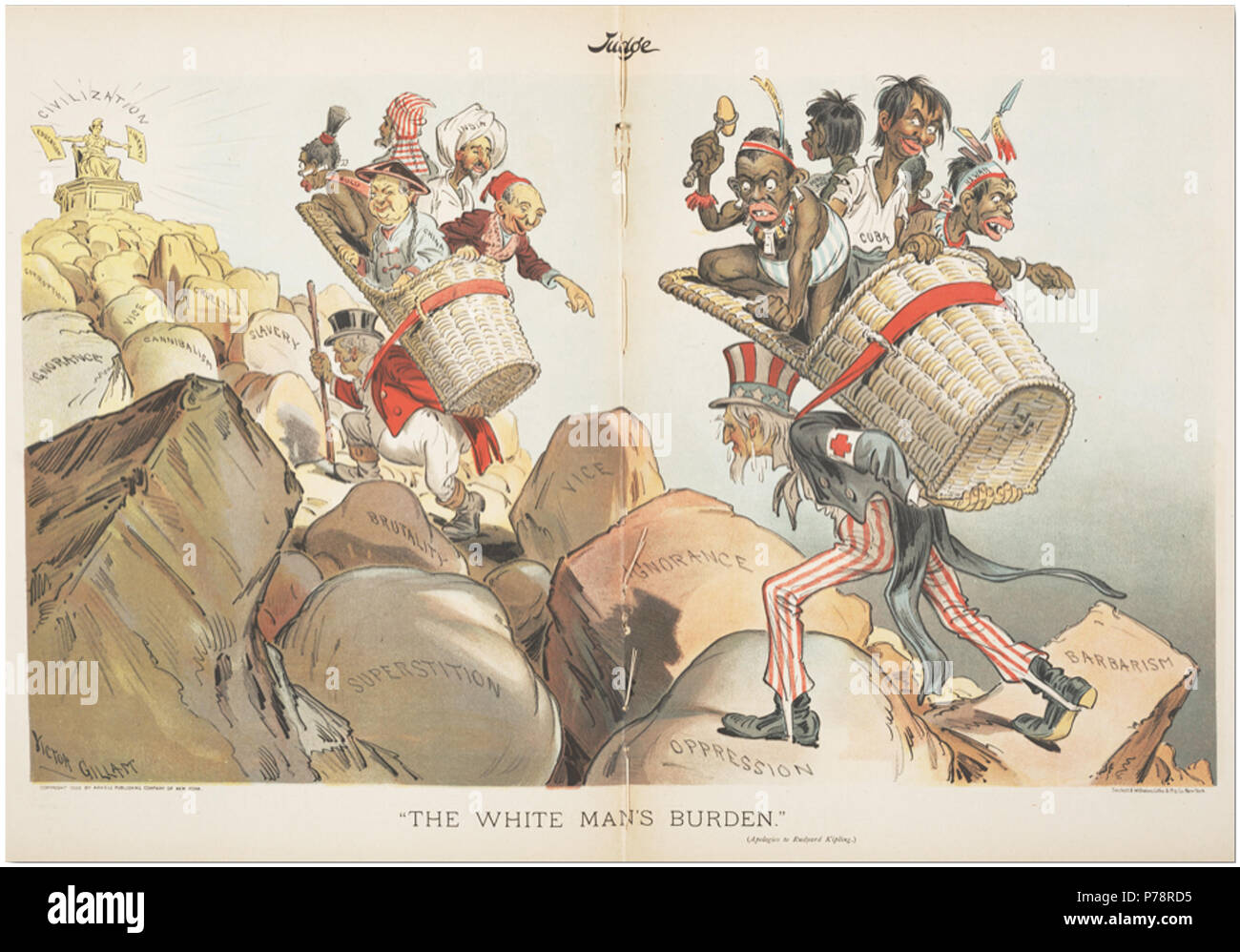 1 "The White Man's Burden" Judge 1899 Stock Photo Alamy