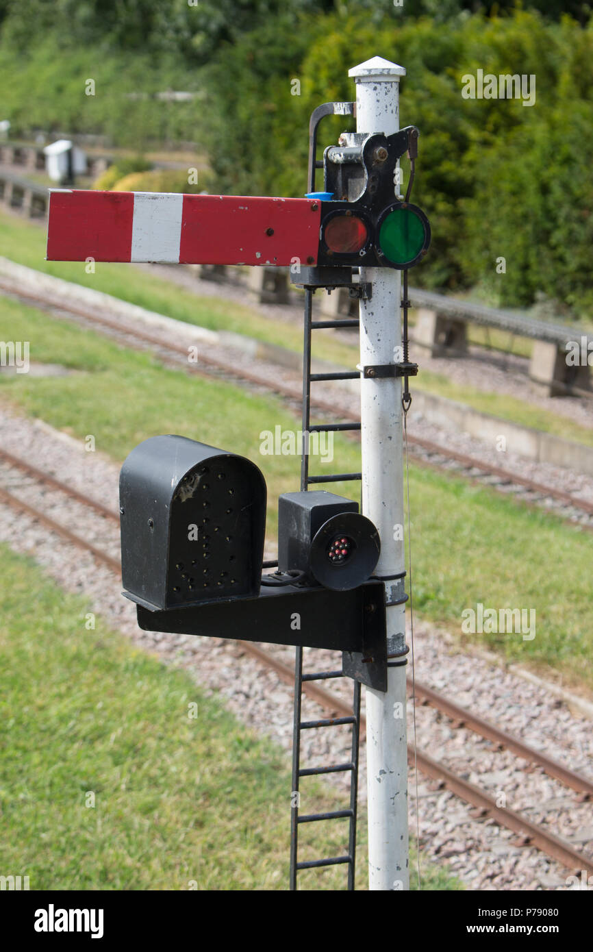 Model Railway Signal Stock Photo Alamy