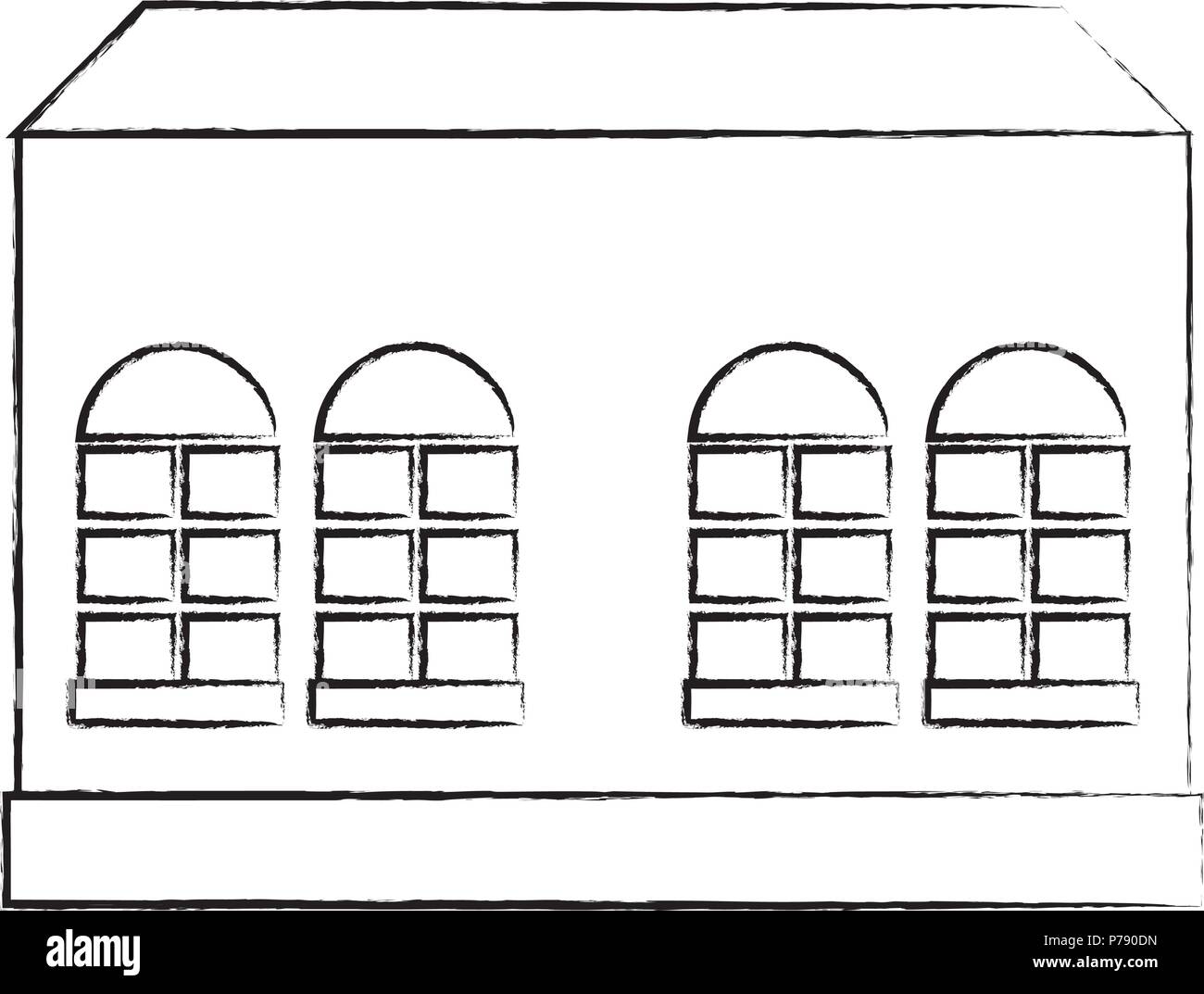 city building icon over white background, vector illustration Stock ...