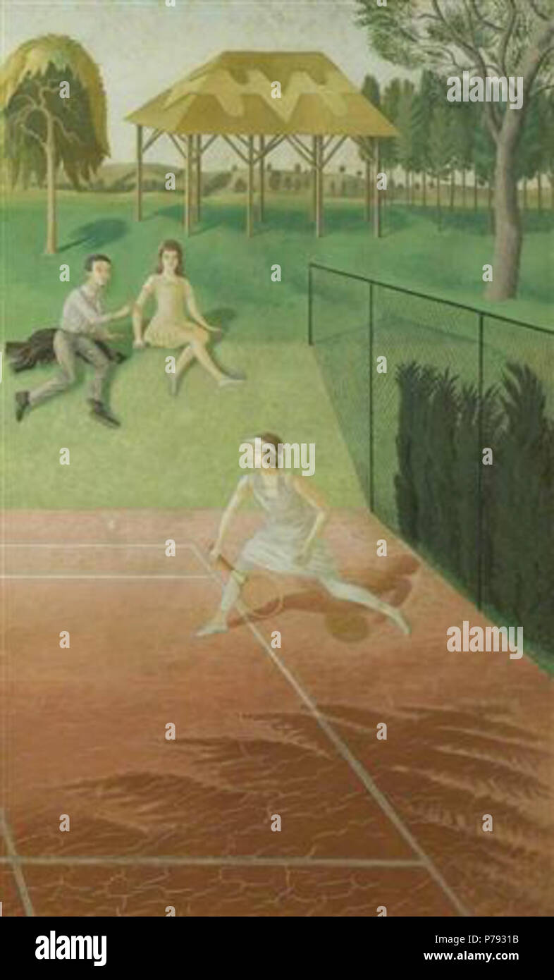Work by Eric Ravilious . before 1942 49 Ravilious - tennis-triptych ...