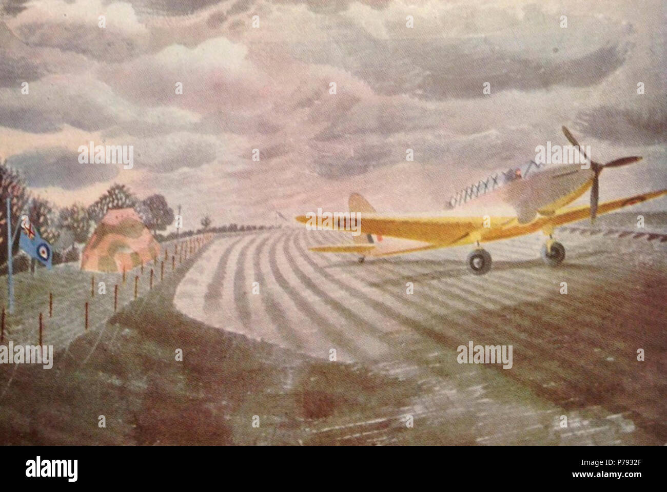 English: Fairey Battle by Eric Ravilious, 1942, watercolor, location of ...