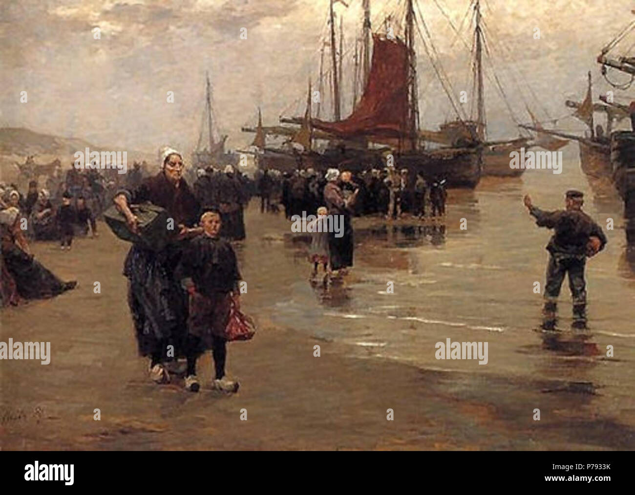 English The Herring Fleet . 1888 49 ReitzFleet Stock Photo Alamy