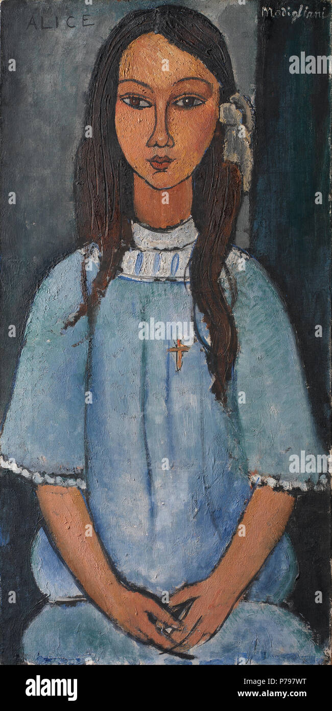 . Alice  About 1918 8 Amedeo Modigliani - Alice - Stock Photo