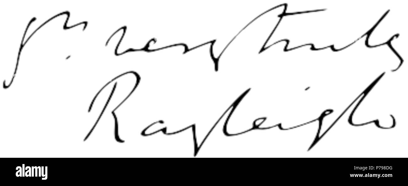 Ray Ruffels Signature 11 Autograph of Rayleigh Stock Photo - Alamy