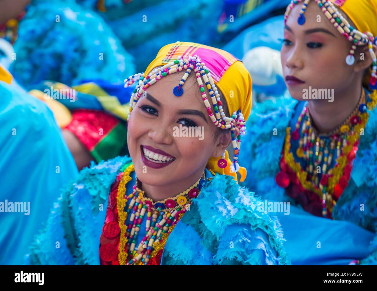 Participants in the Aliwan fiesta in Manila Philippines Stock Photo - Alamy