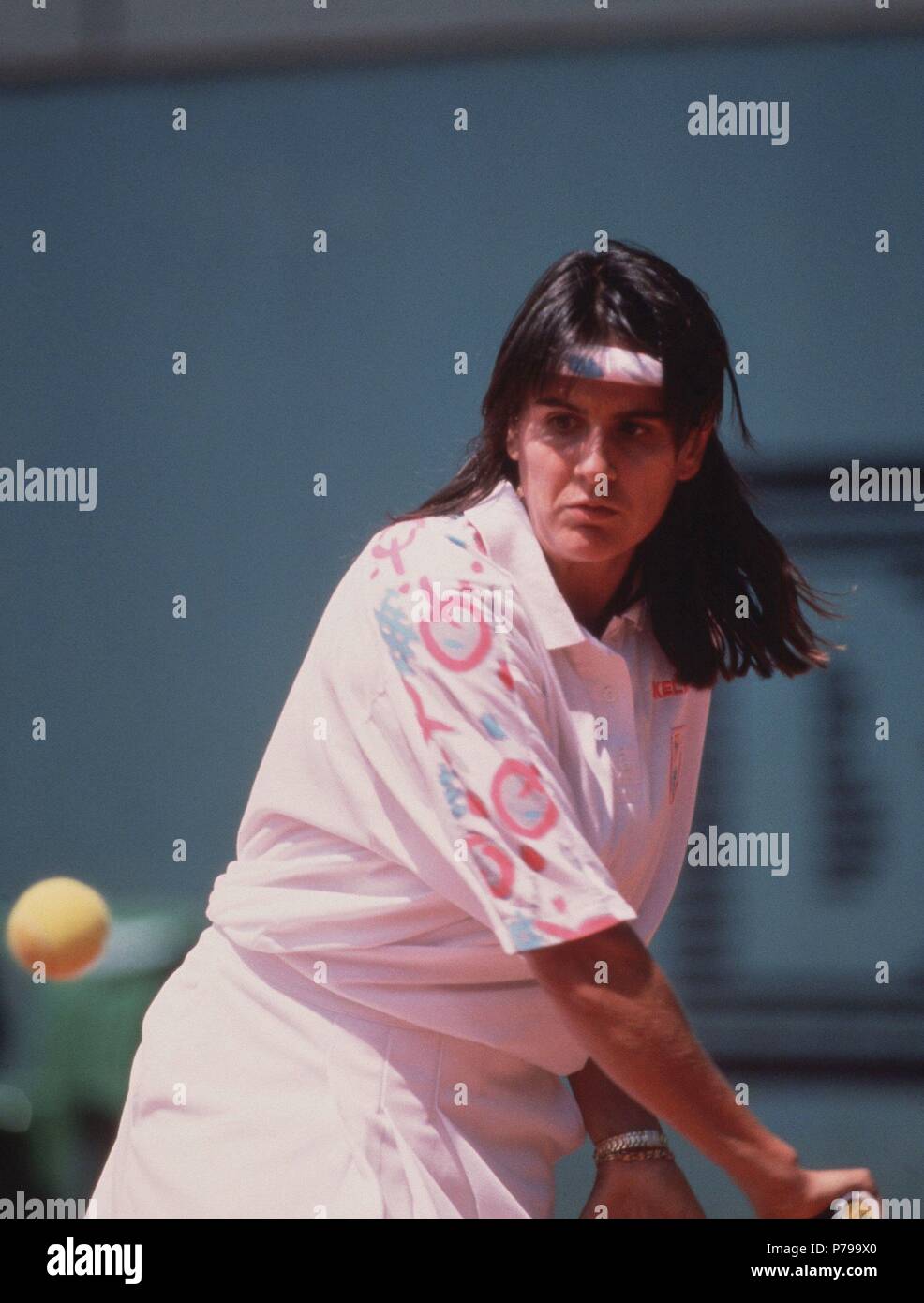 CONCHITA MARTINEZ  TENISTA ESPAÑOLA . MONZON 19723 -   FOTO AÑO 1992. Stock Photo