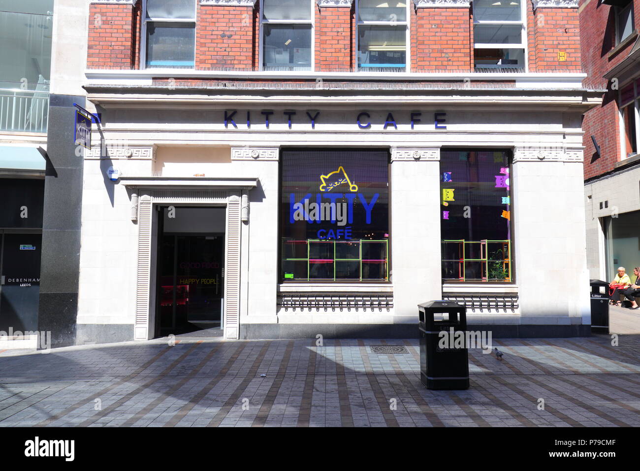 Kitty Cafe in Leeds where you can order a bite to eat while being