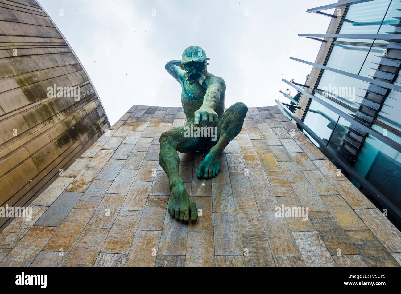 Newcastle upon Tyne Civic Centre designed by Kenyon, with River