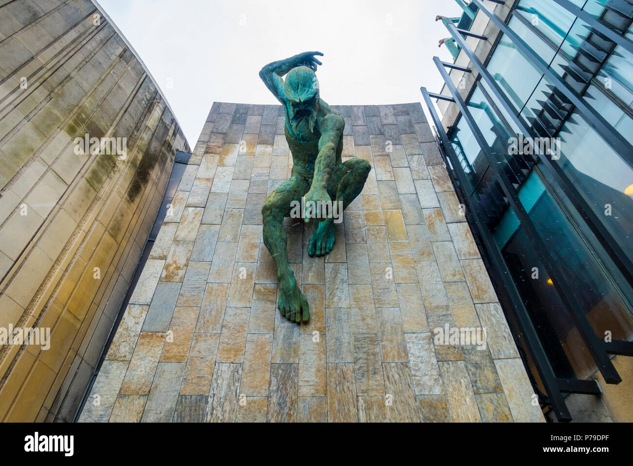 Newcastle upon Tyne Civic Centre designed by Kenyon, with River