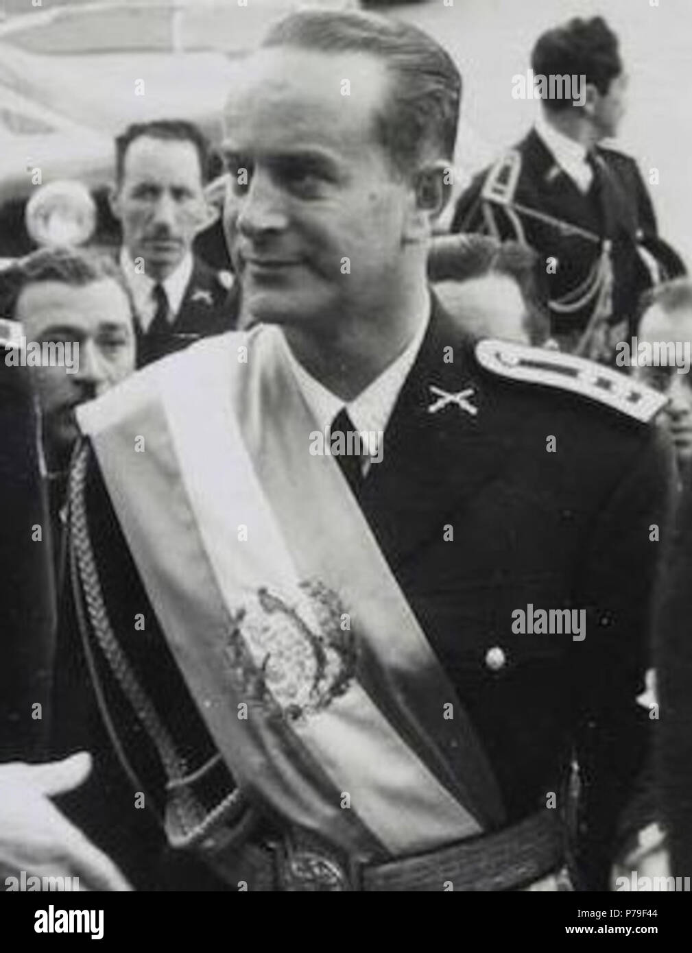 Español: Presidente Jacobo Árbenz Guzmán durante su nombramiento como Comandante de las Fuerzas Armadas. 1951 10 Jacoboarbenz1950 (cropped) Stock Photo