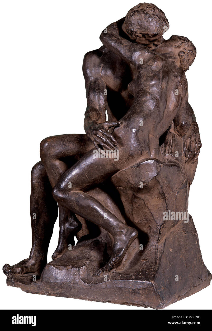 11 Le baiser - François-Auguste-René Rodin Stock Photo