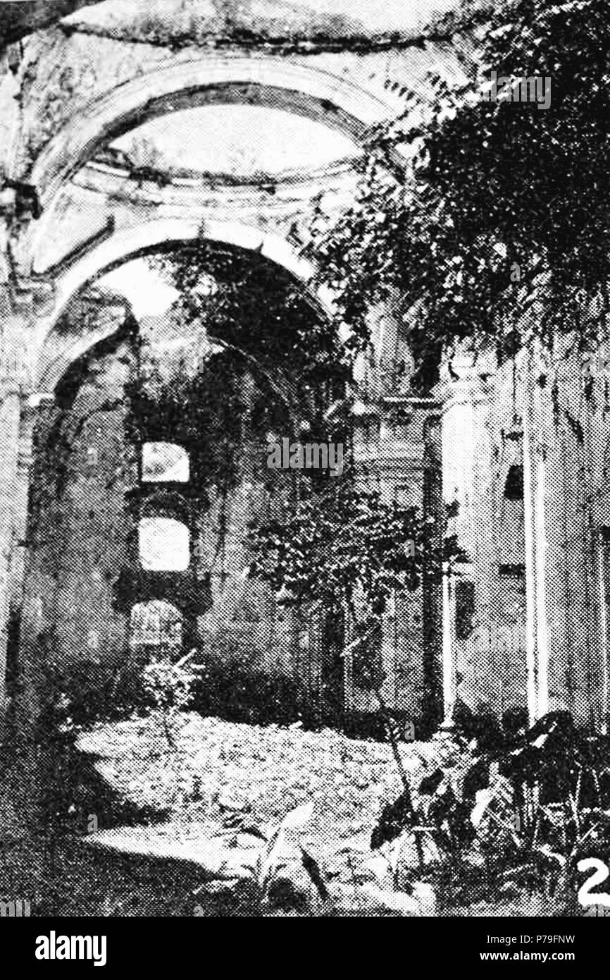 Español: Ruinas de la Iglesia de San Francisco el Grande aproximadamente en 1940. 1940 14 SanFranciscoChurchAntigua1935 01 Stock Photo