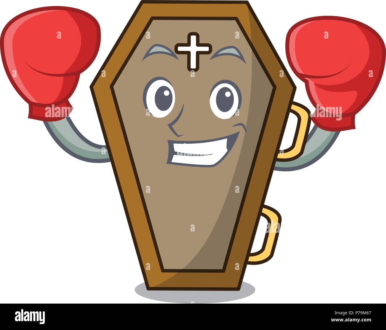 coffin character cartoon style Stock Vector Image & Art - Alamy