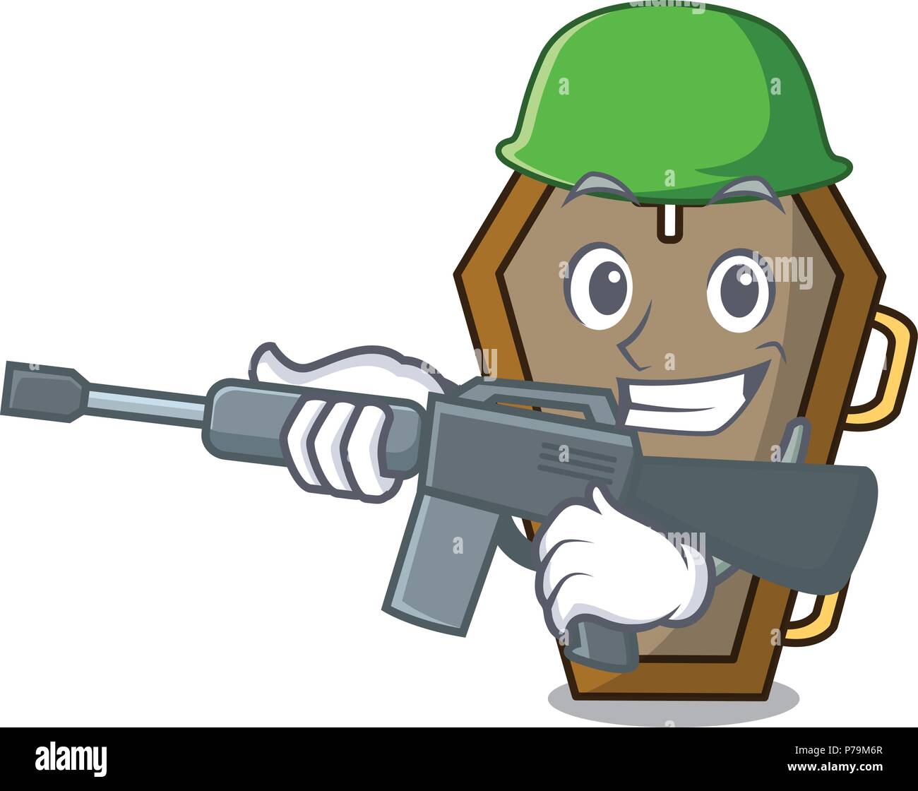 Army coffin character cartoon style Stock Vector Image & Art - Alamy