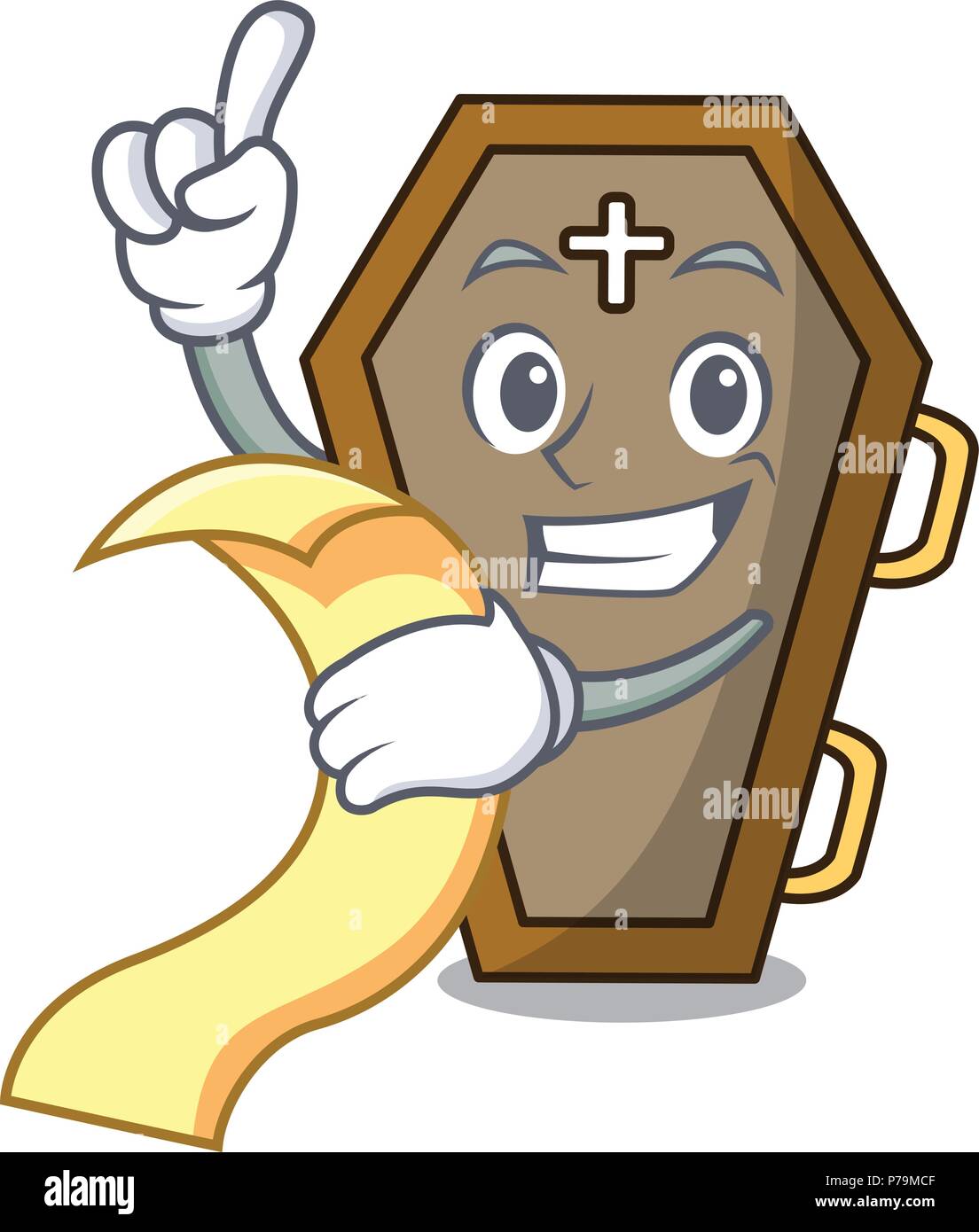 With menu coffin mascot cartoon style Stock Vector Image & Art - Alamy