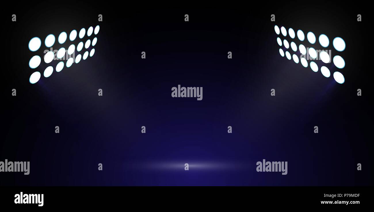 Soccer stadium lights. stage spotlight Stock Vector Image & Art Alamy