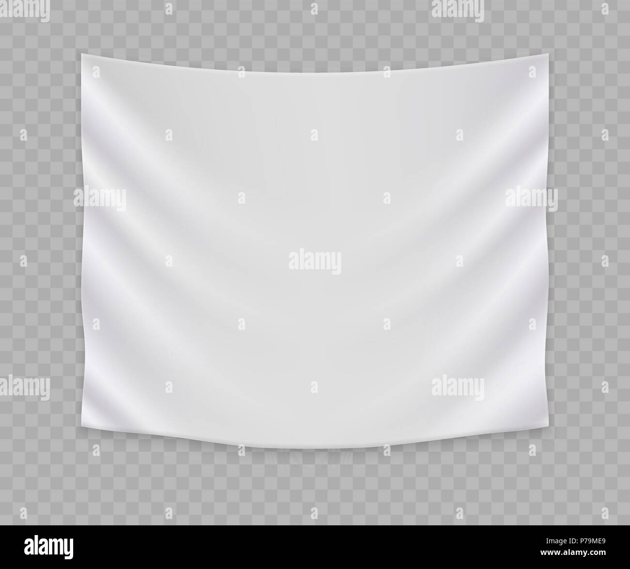 white blank flag or banner template Stock Vector Image & Art - Alamy