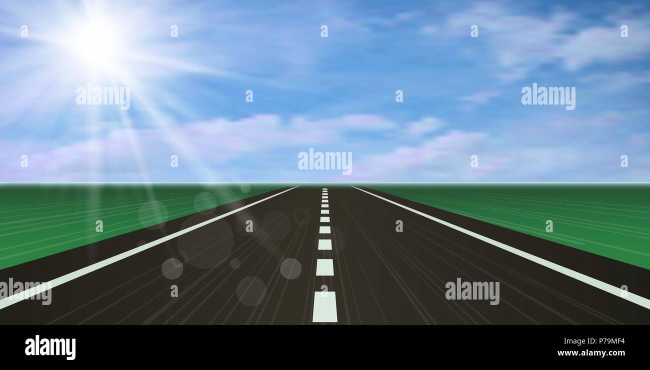 Race track, road highway. Vector illustration Stock Vector Image & Art ...
