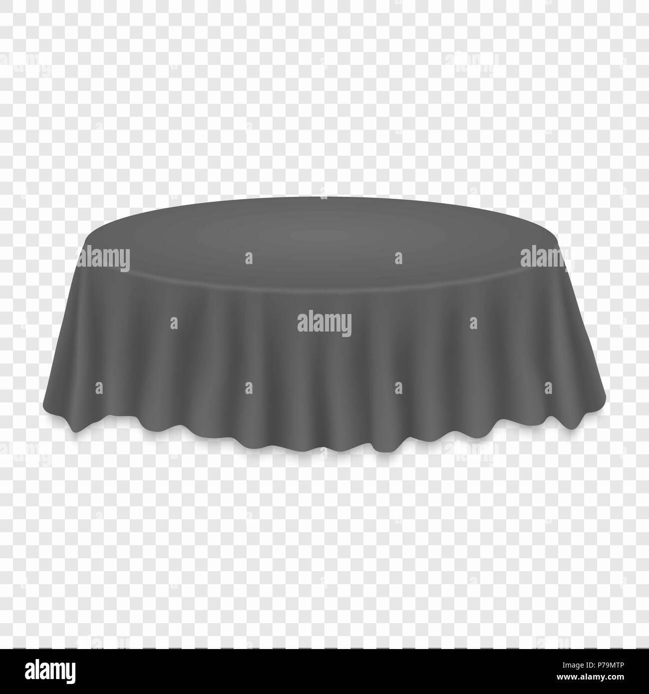 Round table white tablecloth vector hi-res stock photography and images ...
