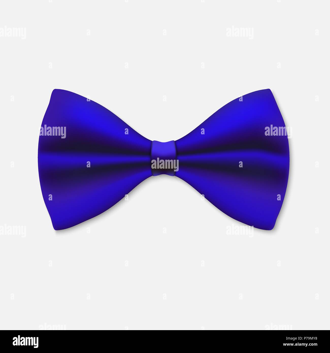 Black Bow Tie isolated on white. Vector illustration Stock Vector Image