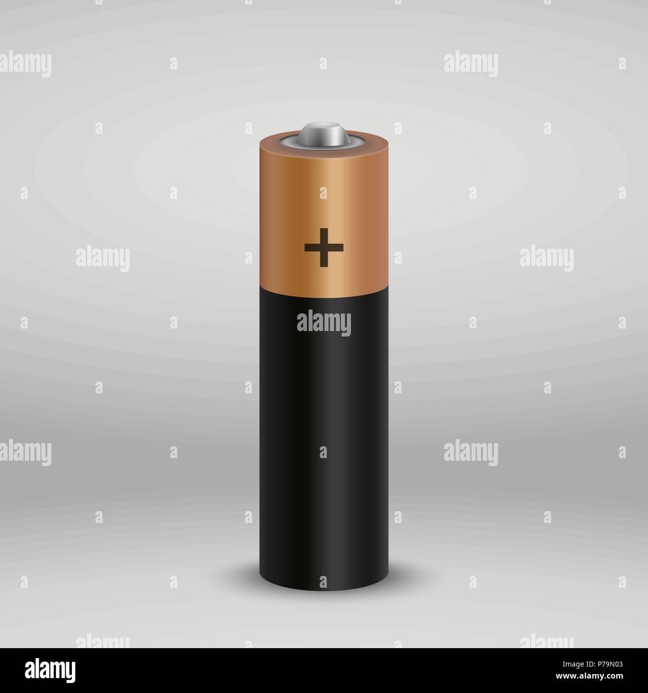 realistic alkaline battery. design blank mockup template Stock Vector Image  & Art - Alamy