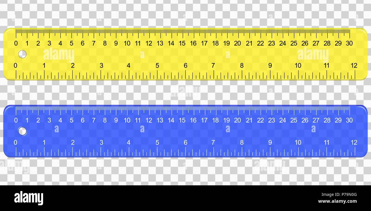School Plastic Measuring Ruler with Centimeters And Inches Scale on  transparent background Stock Vector Image & Art - Alamy