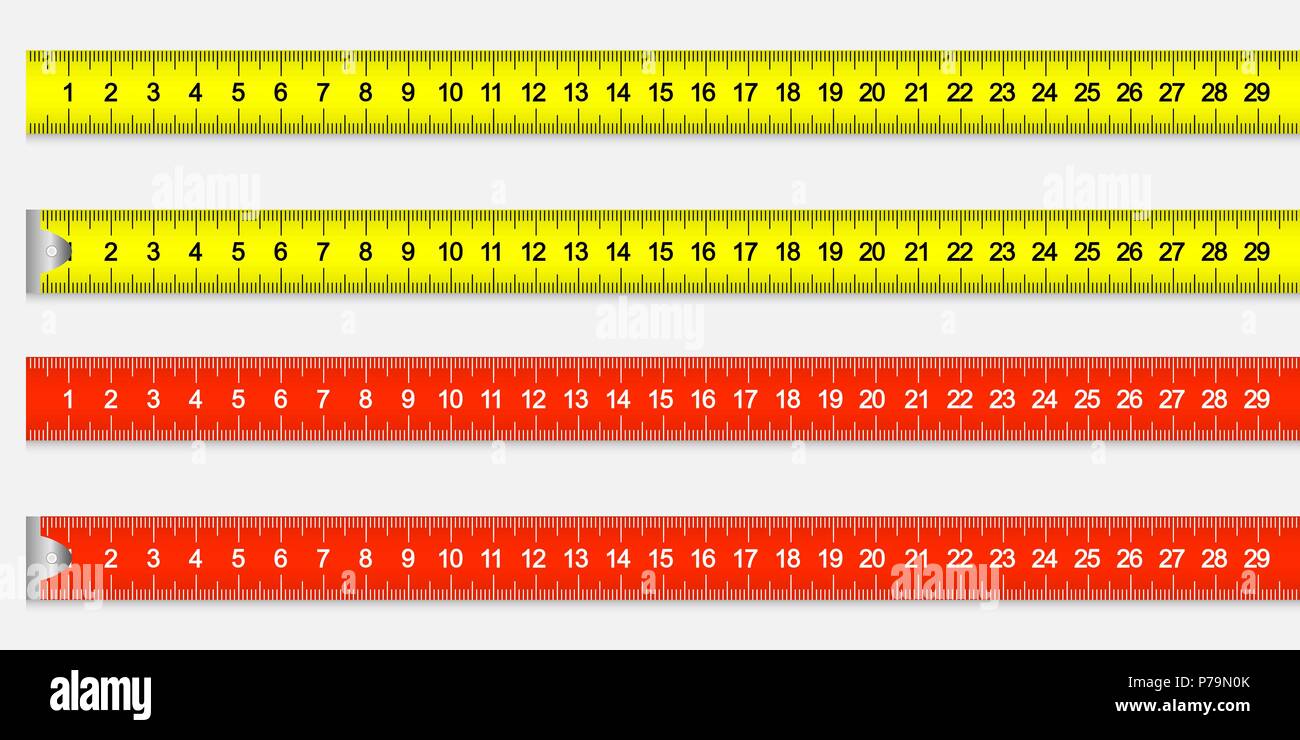 Measuring Ruler Tape For Tool Roulette On White Background