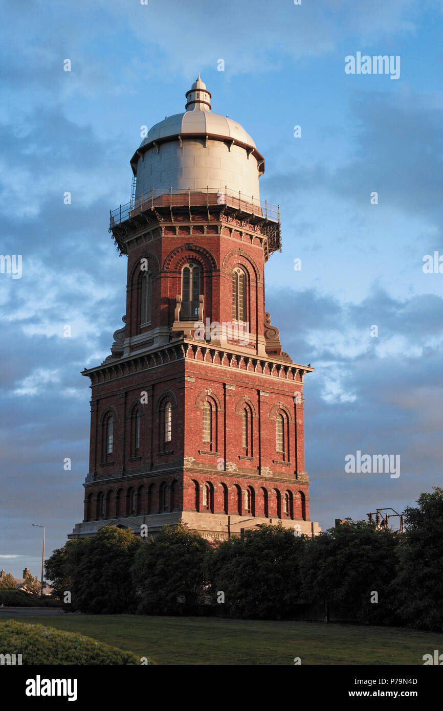 Historic waterworks and water tower in Invercargill, New Zealand Stock Photo