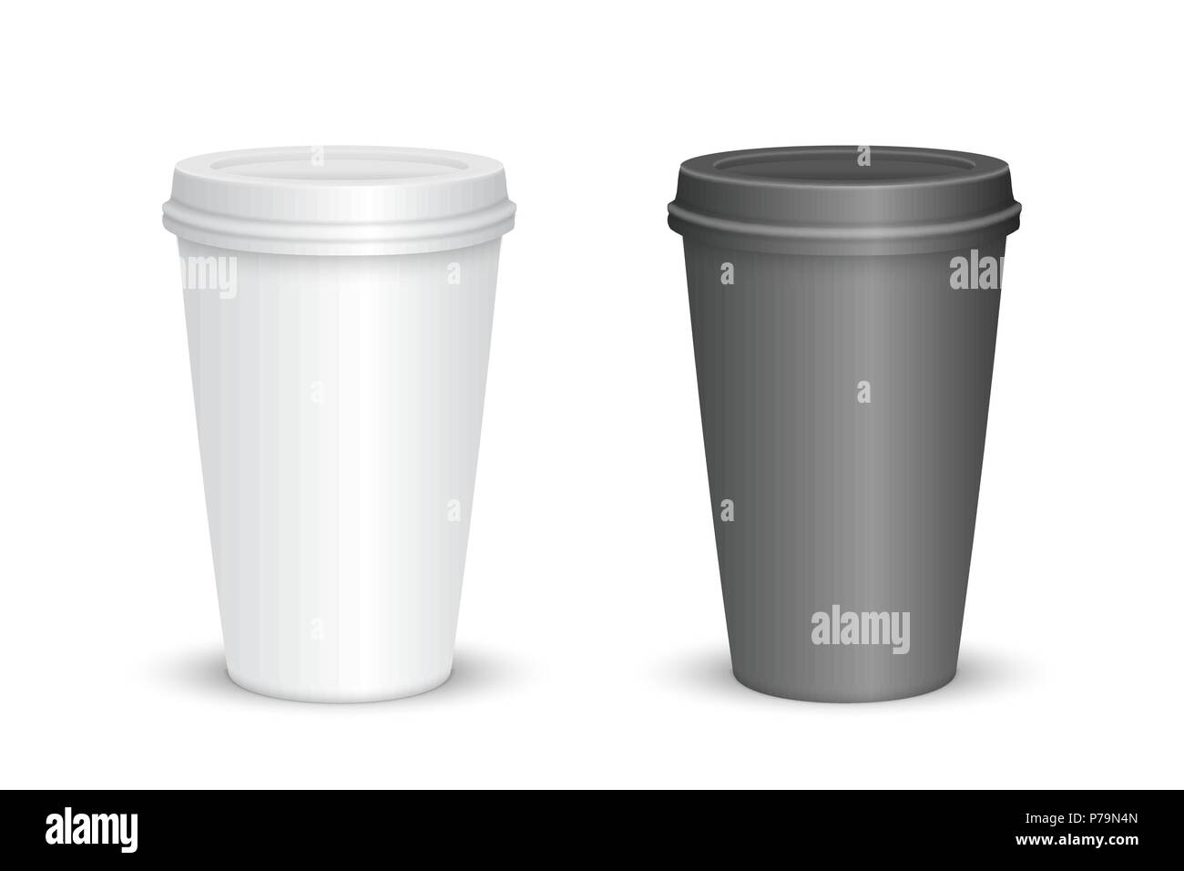 realistic blank coffee cup set isolated Stock Vector Image & Art - Alamy