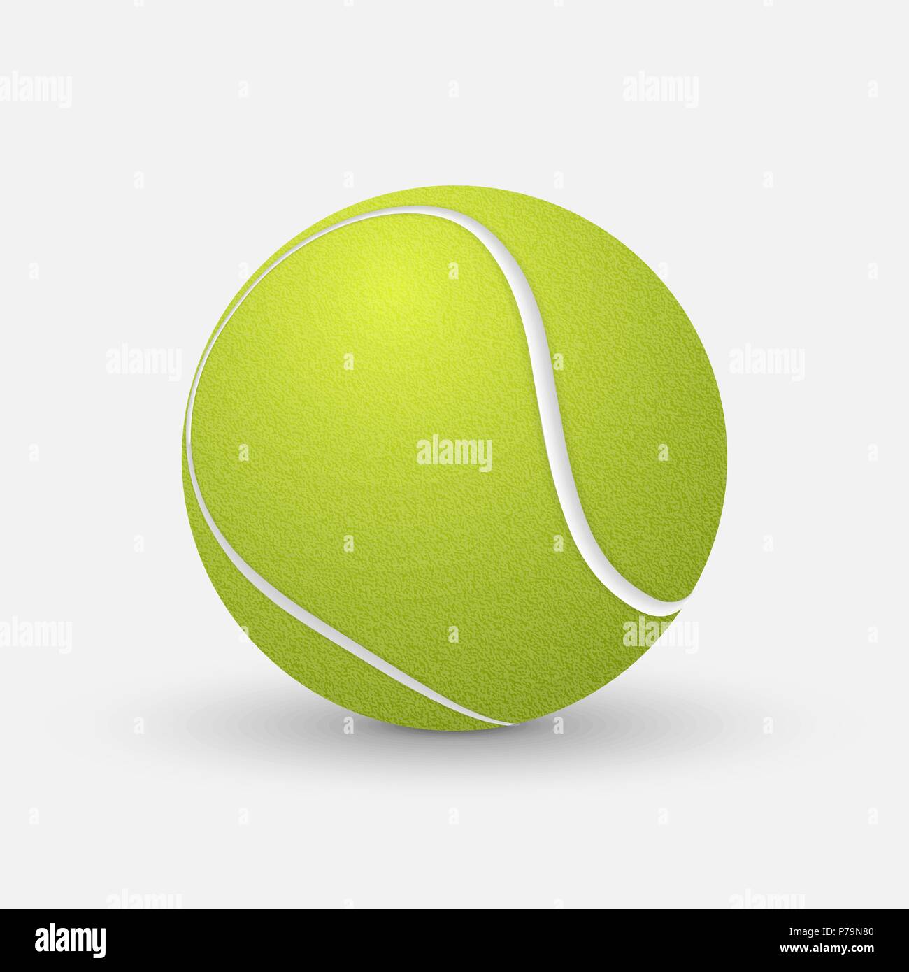 realistic tennis ball isolated on white background Stock Vector Image ...