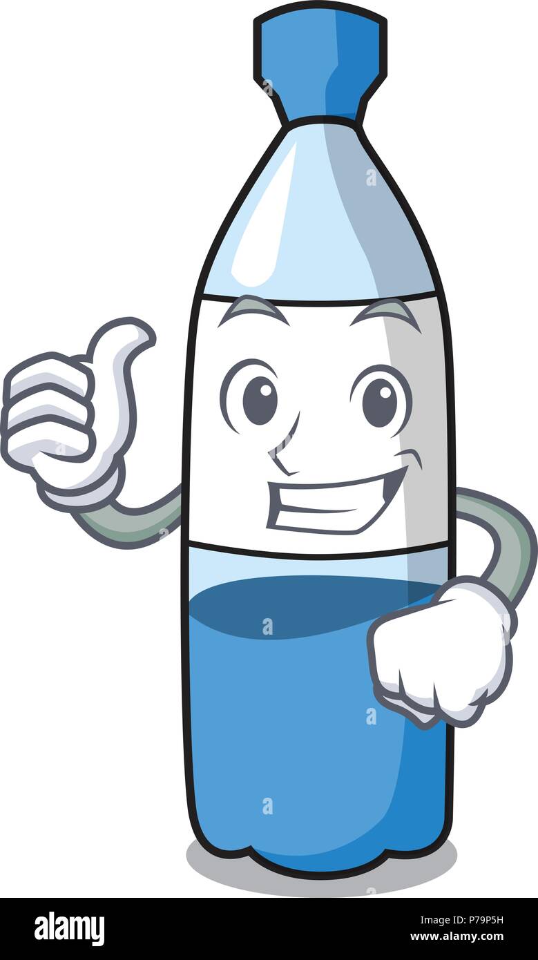 Thumbs up water bottle character cartoon Stock Vector Image & Art Alamy