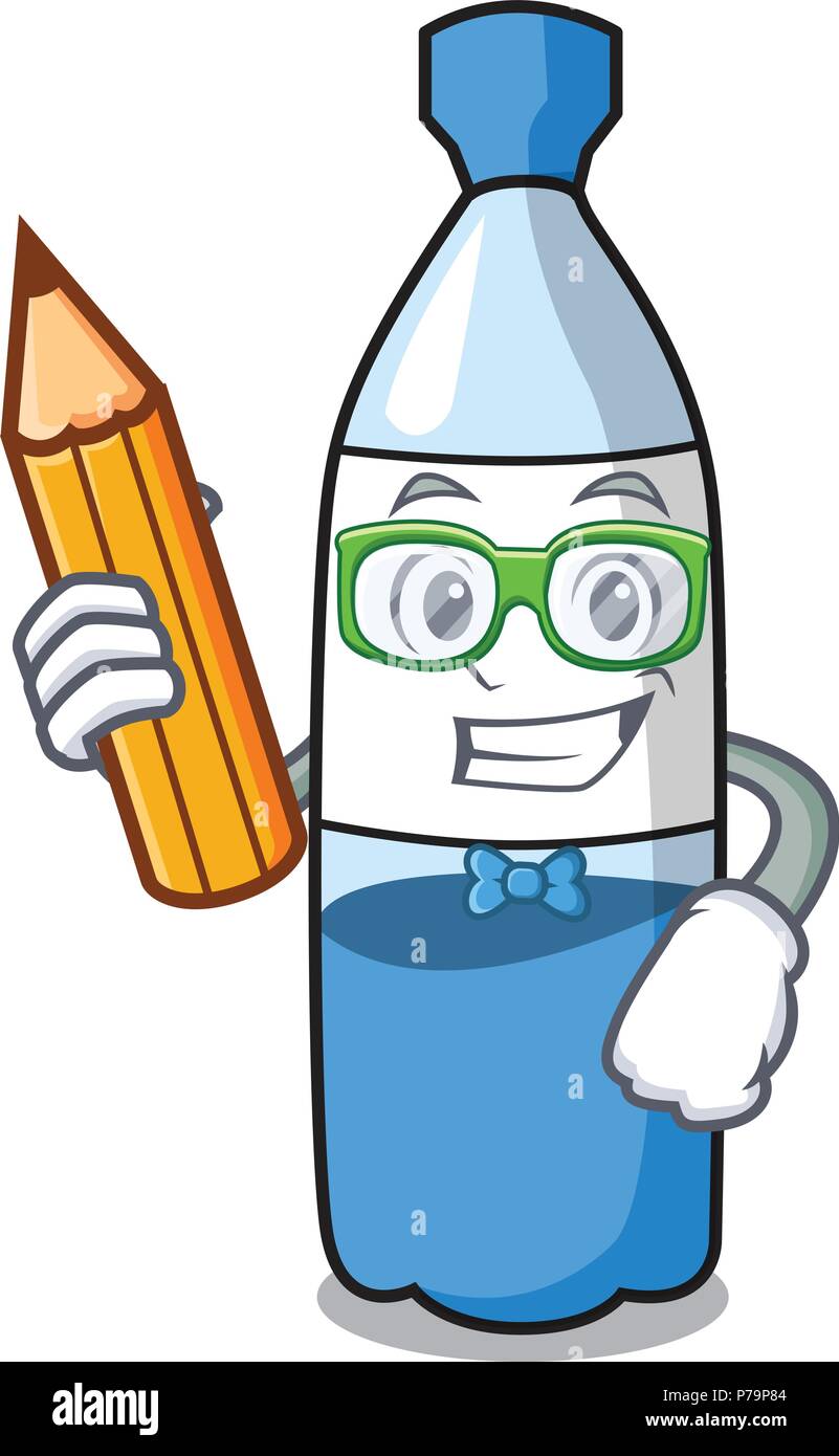 Student water bottle character cartoon Stock Vector Image & Art - Alamy