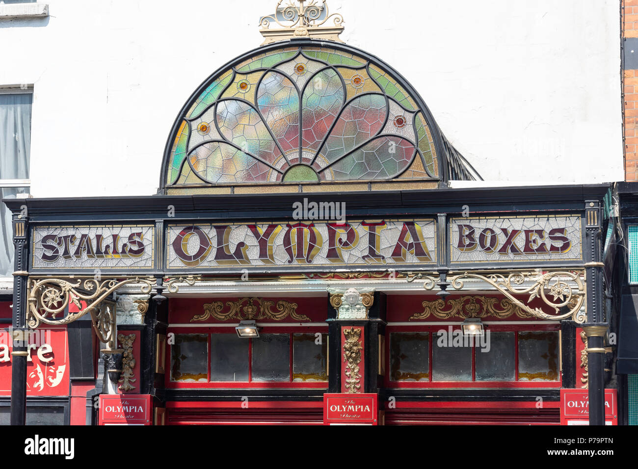 Stainedglass entrance to The Olympia Theatre, Dame Street, Temple Bar