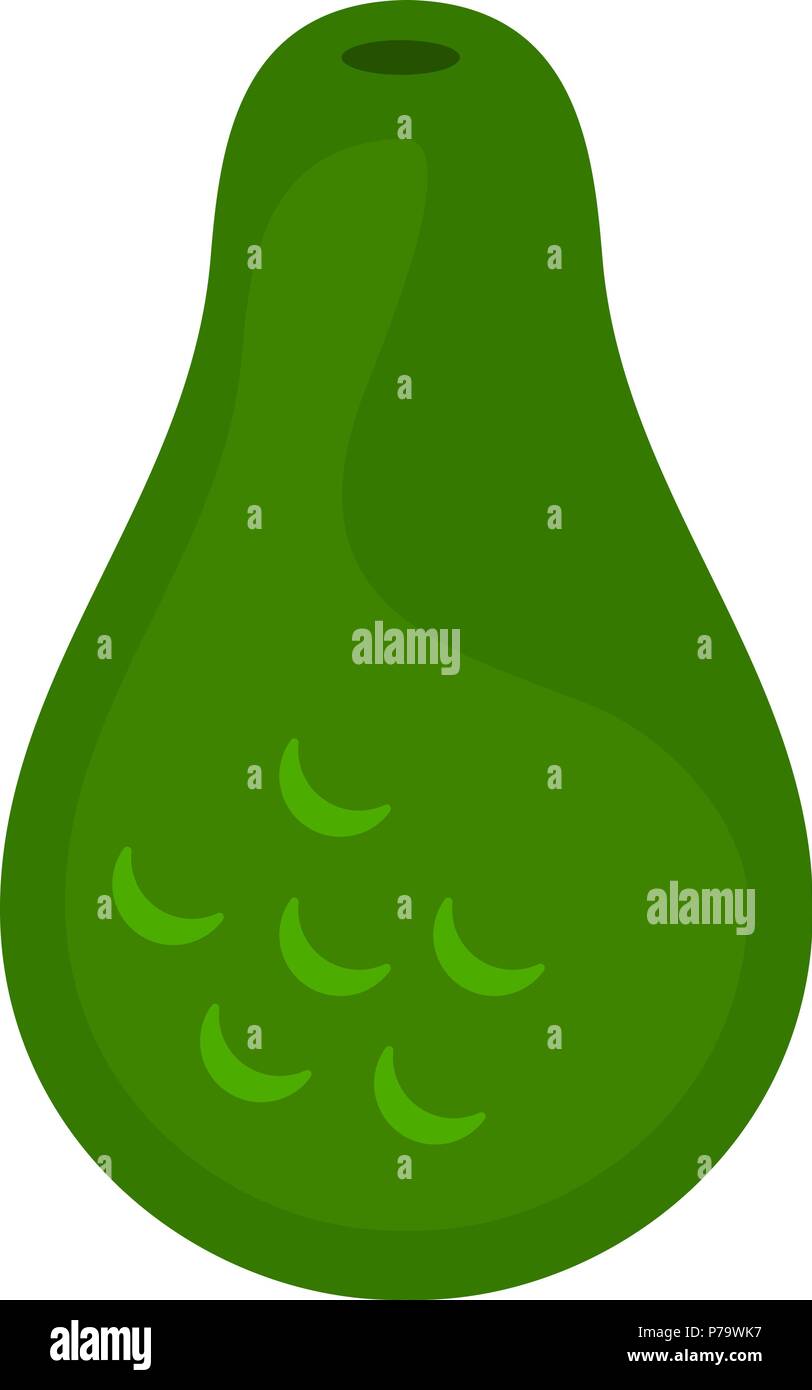Avocado fruit vector in flat design style isolated Stock Vector