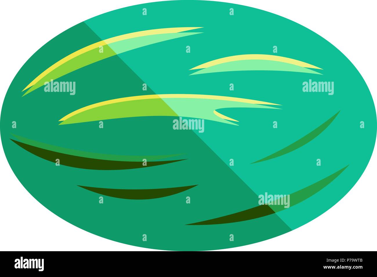 Watermelon vector in flat design style isolated Stock Vector Image ...